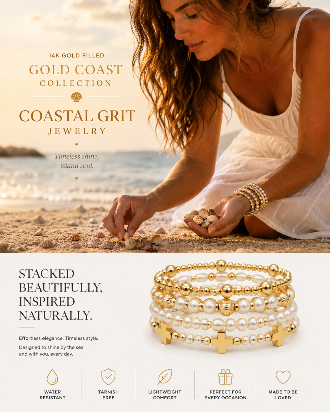 Gold Coast Pearl Bracelets