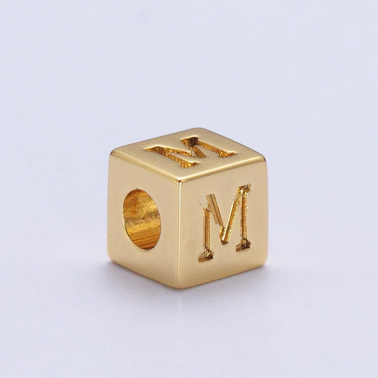 Initial Block Necklace