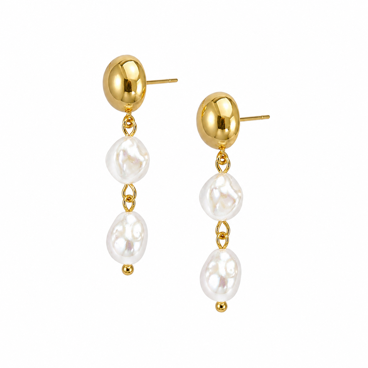 Coastal Pearl Drop Earrings