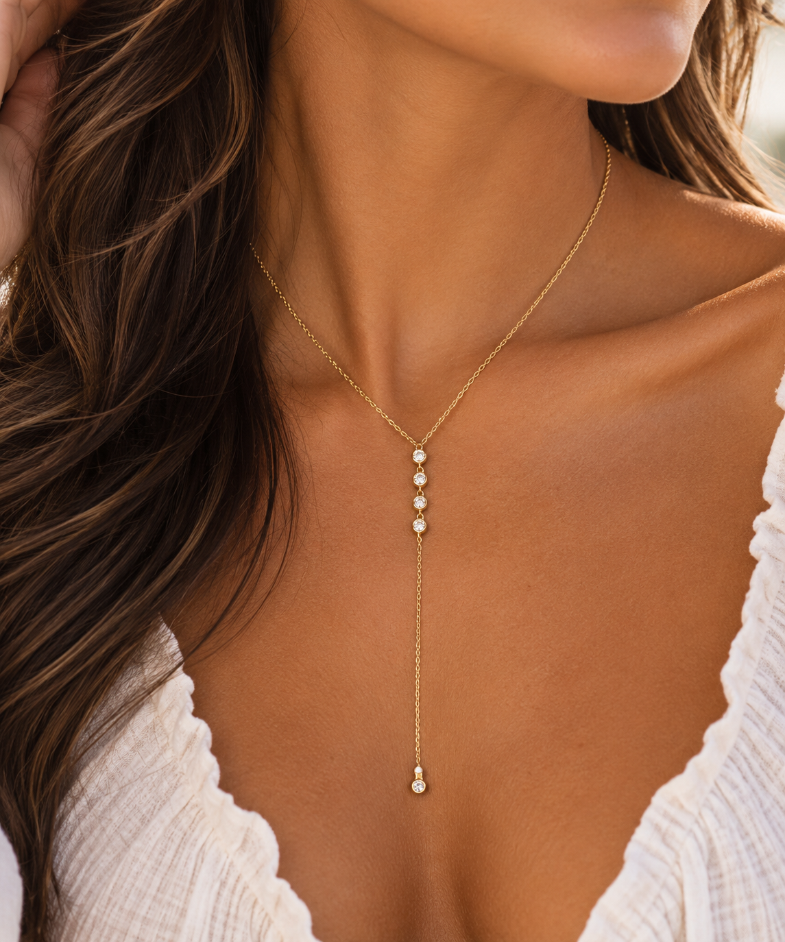 Elara Lariat Necklace