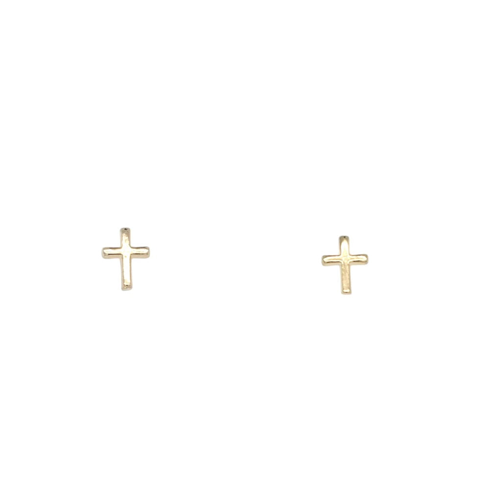 CK Gold Cross Earrings