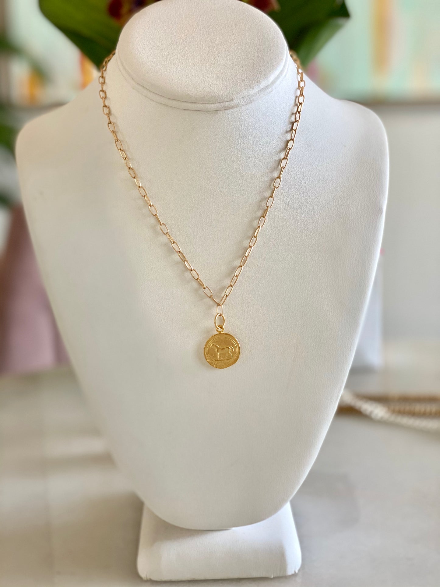 Gold Paperclip Chain 3x9