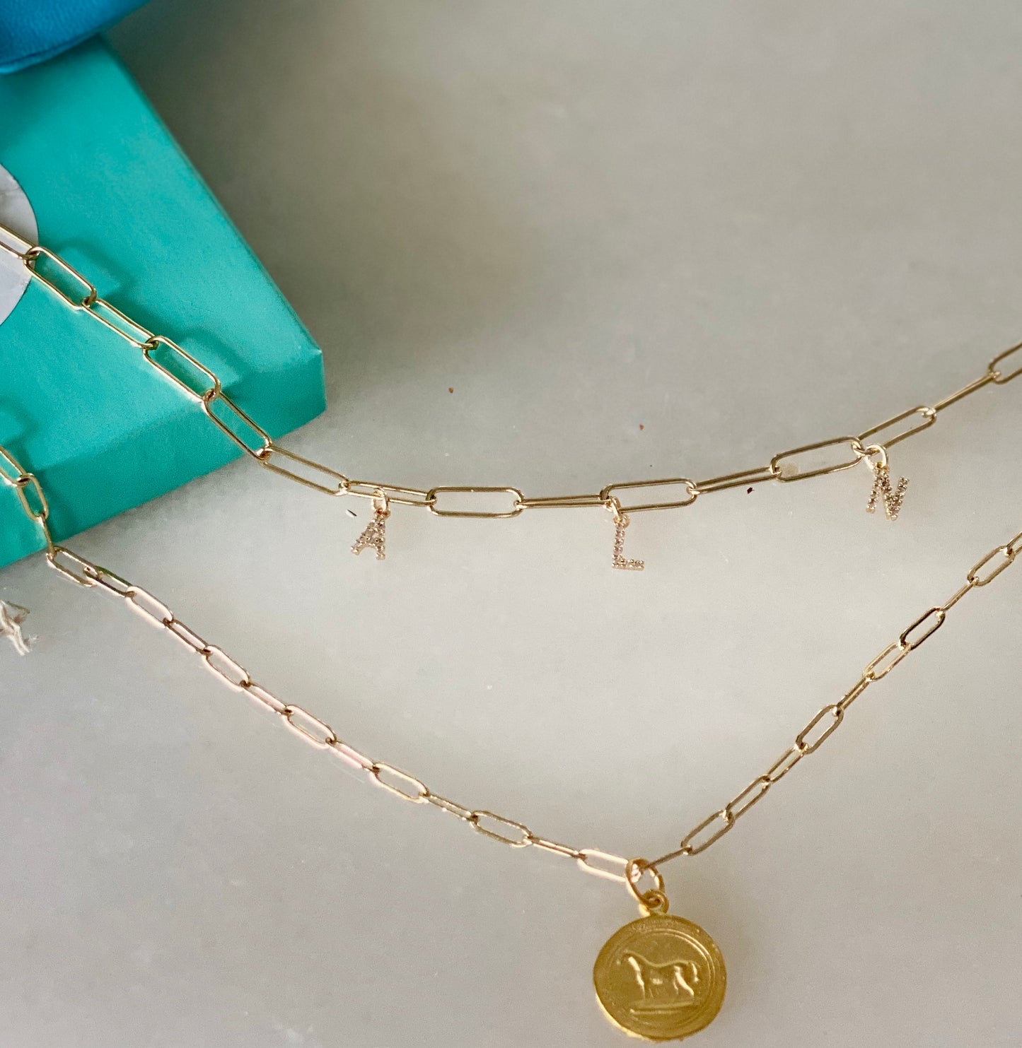 Gold Paperclip Chain 3x9