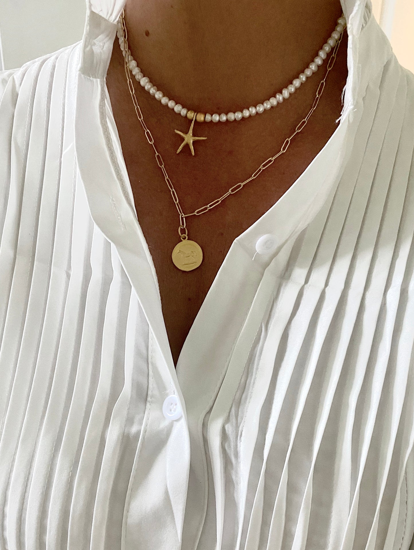 Gold Paperclip Chain 3x9