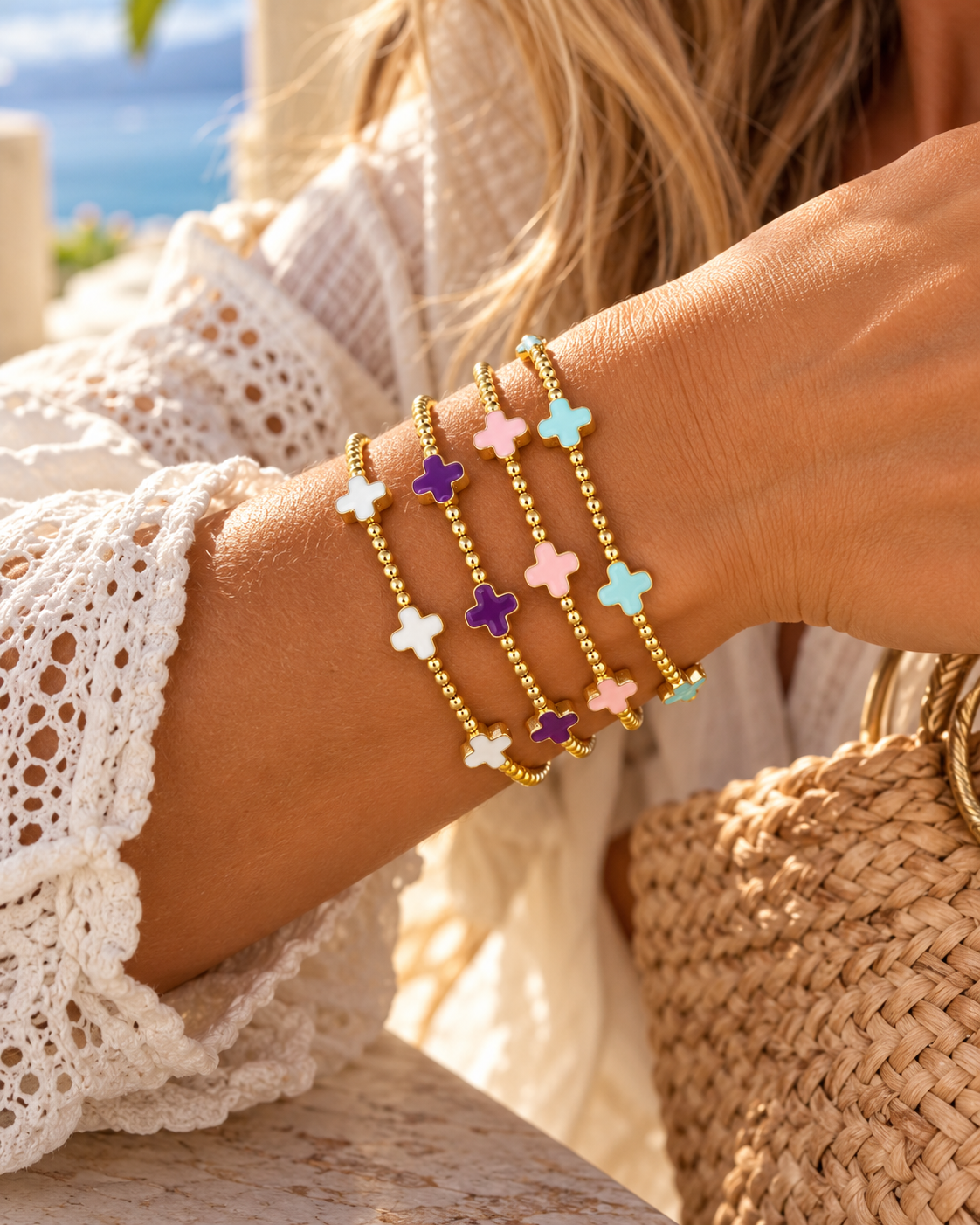 Gold Coast Lucy Cross Bracelet