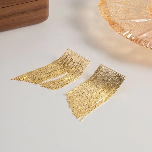 Golden Tassel Earrings