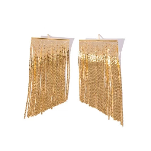 Golden Tassel Earrings