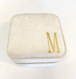 White Monogrammed Jewelry Box