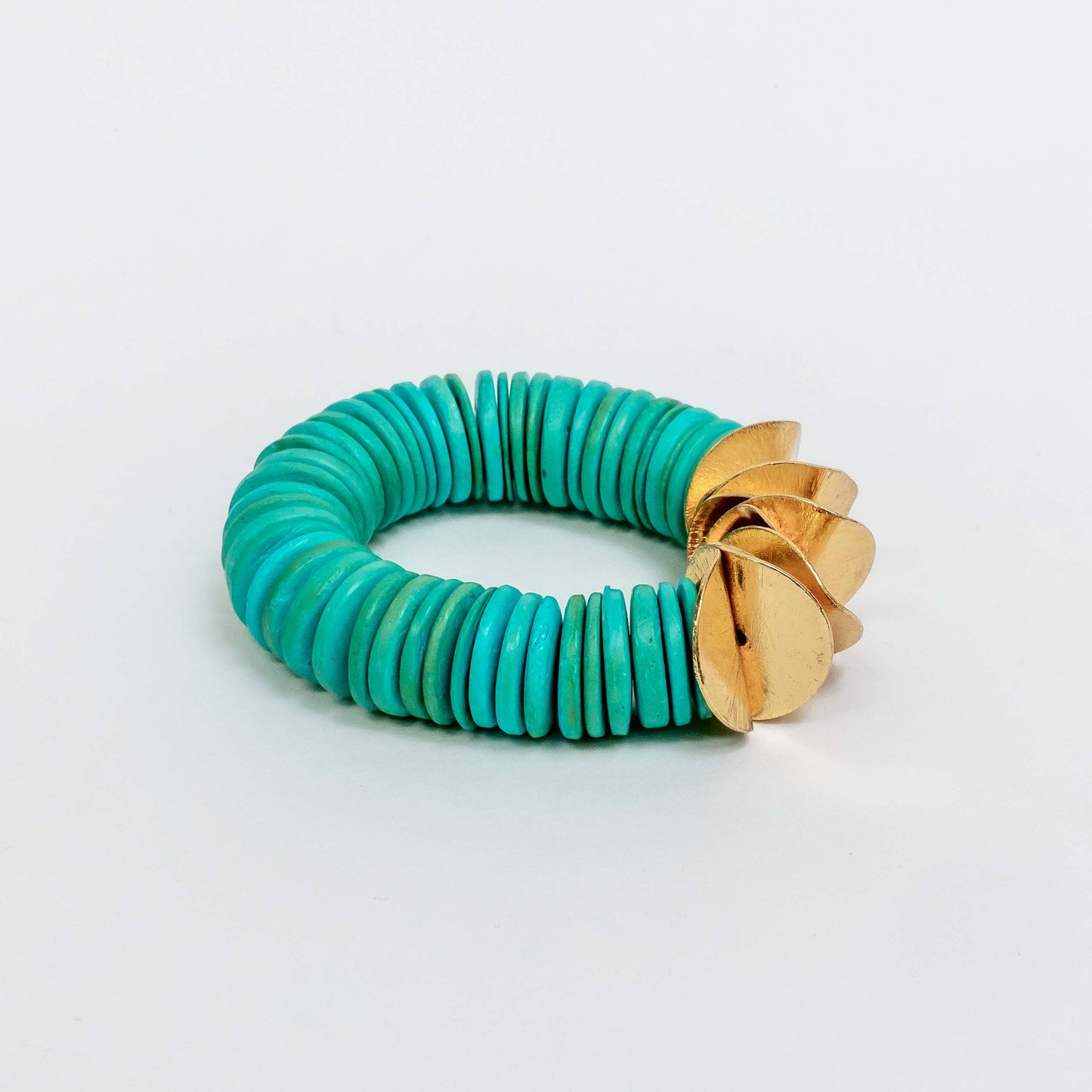 Cote D'Ivorie Turquoise Coconut Wood