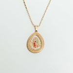 Lady Guadalupe Teardrop Necklace