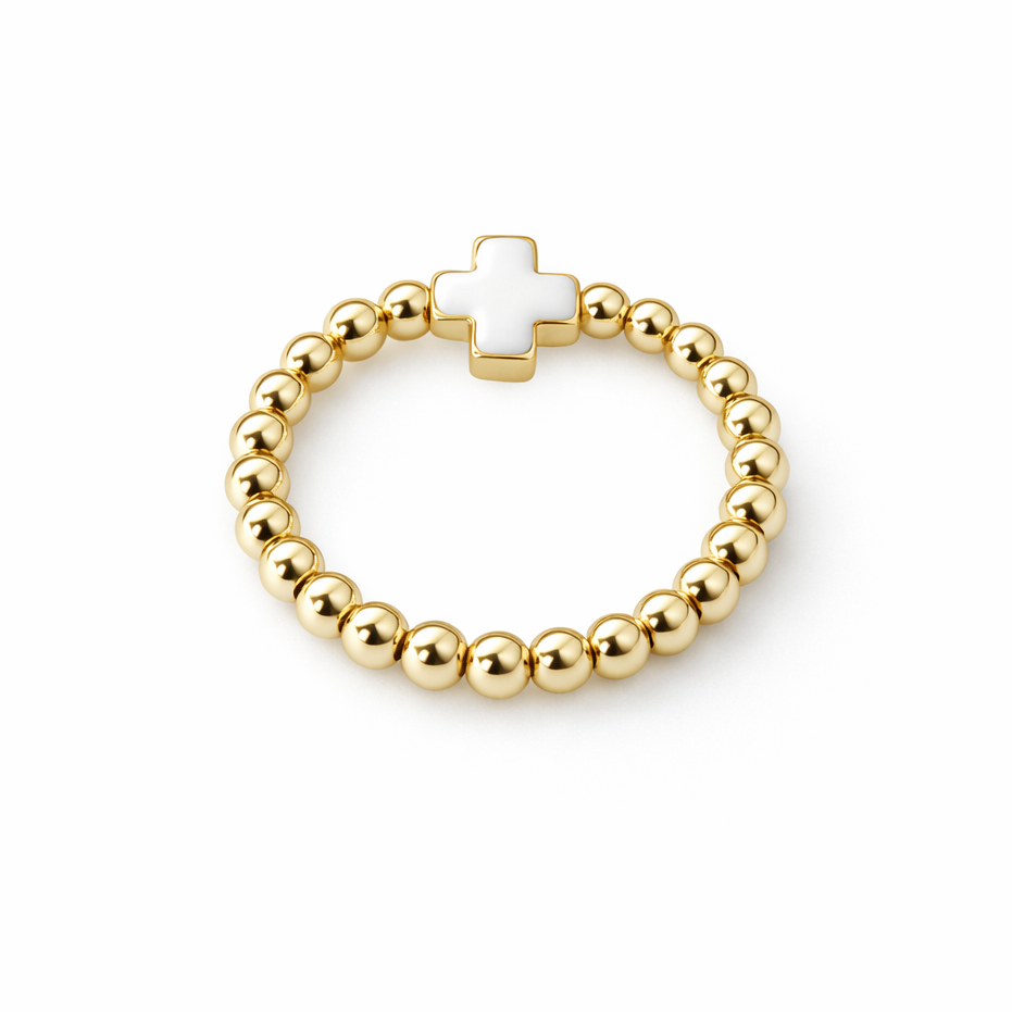 Cali White Ring