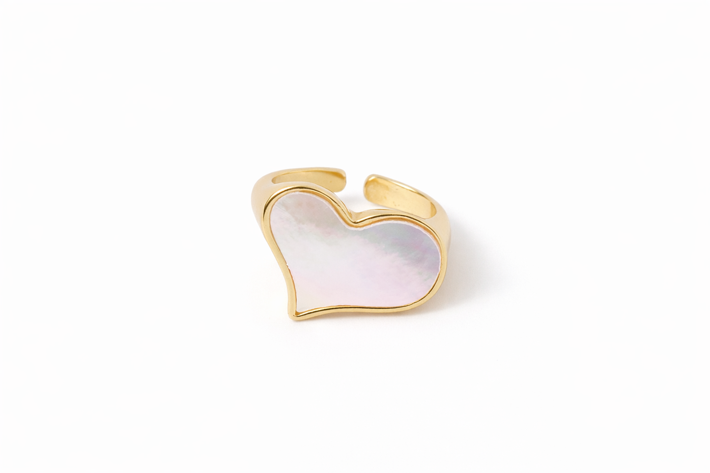 Mother of Pearl Heart Ring