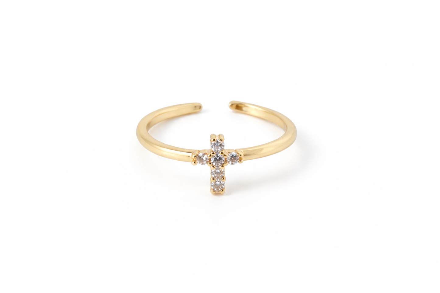 Dainty Cross Ring
