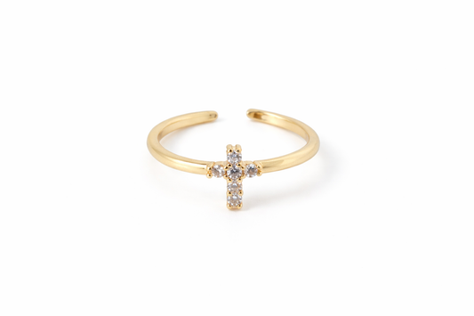 Dainty Cross Ring