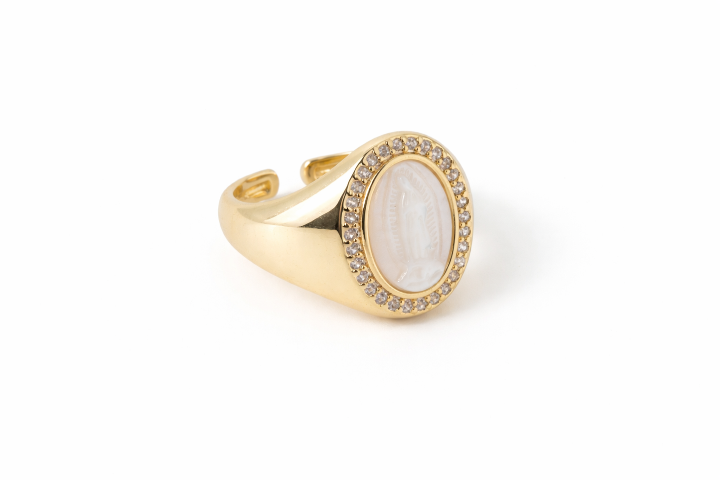 Miraculous Virgin Mary Signet Ring