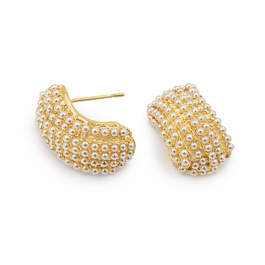 Mosaic Pearl Earring