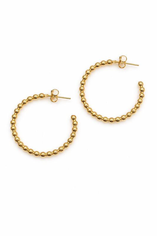 Classic Beaded Hoop