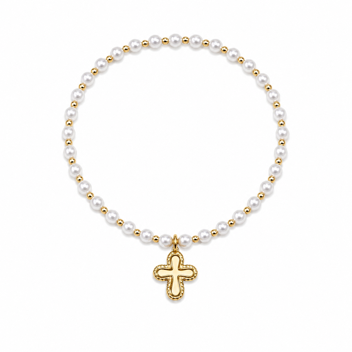 Gold Coast Divine Cross Bracelet