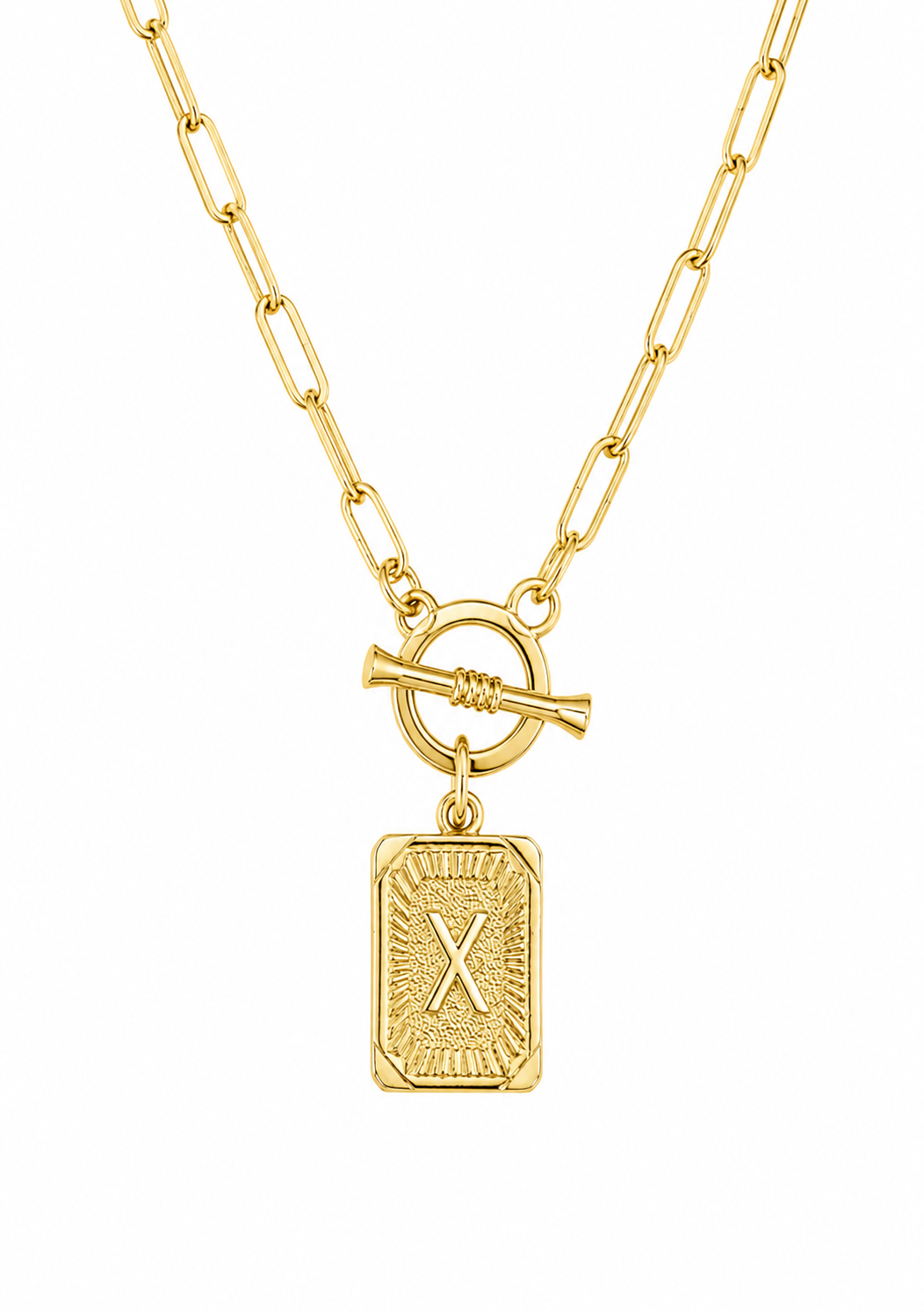 Initial Paperclip Necklace