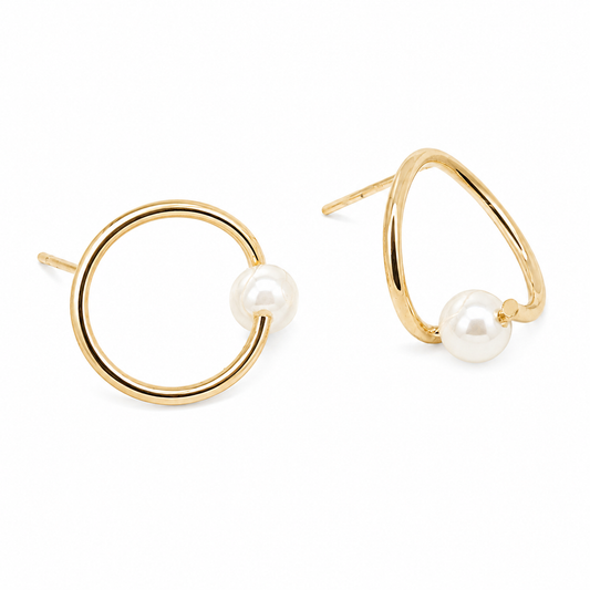 Sandy Pearl Earrings