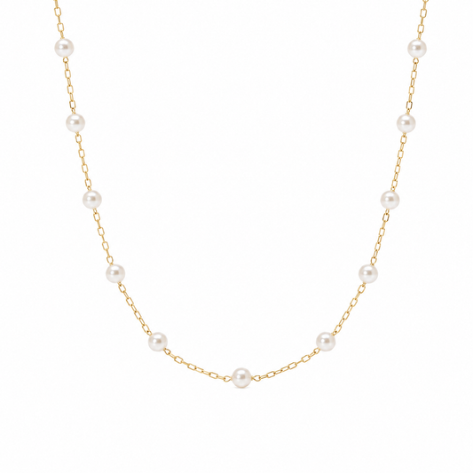 Dainty Harbor Pearl Necklace