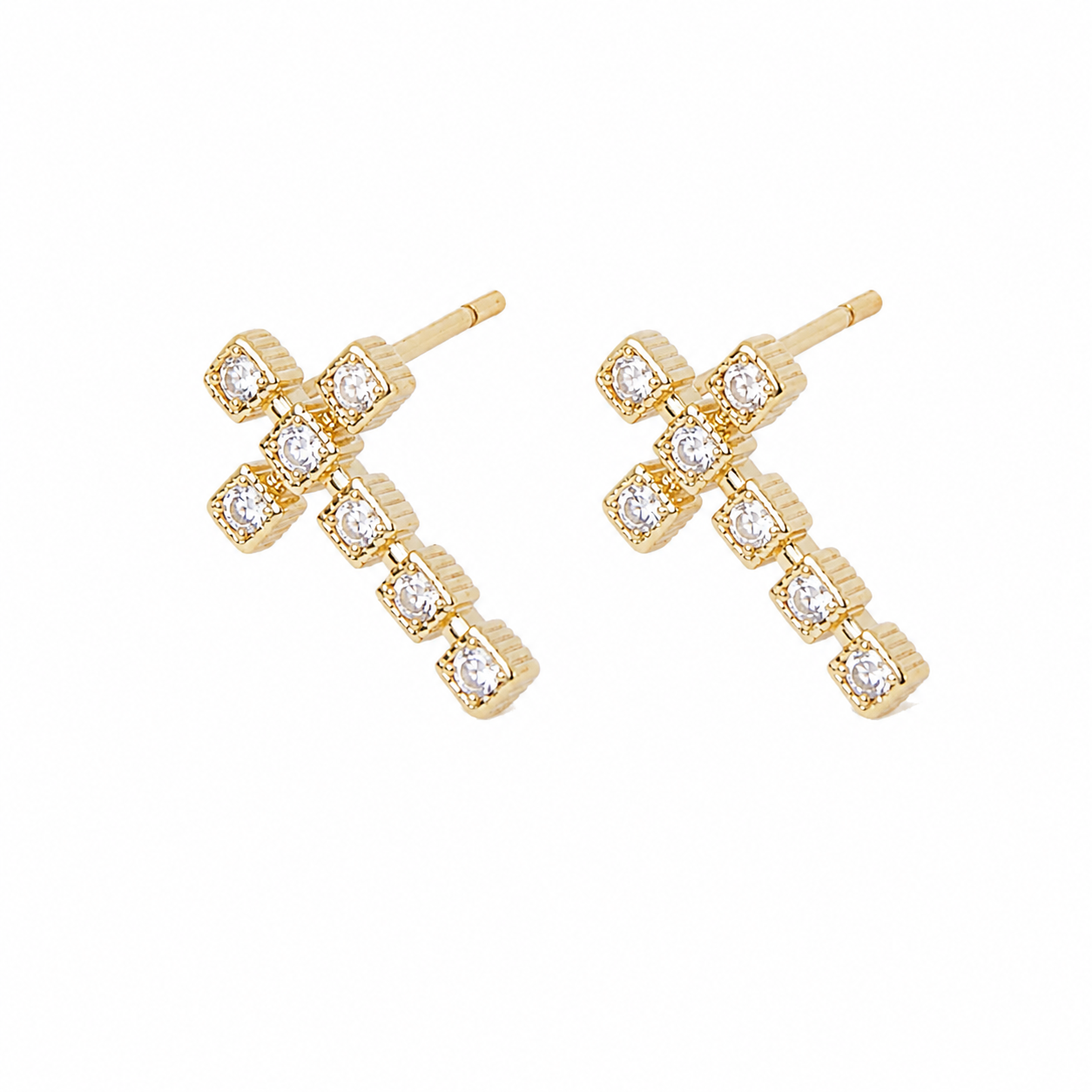 Dainty Cross Earrings