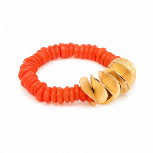 Orange Coral Seascape