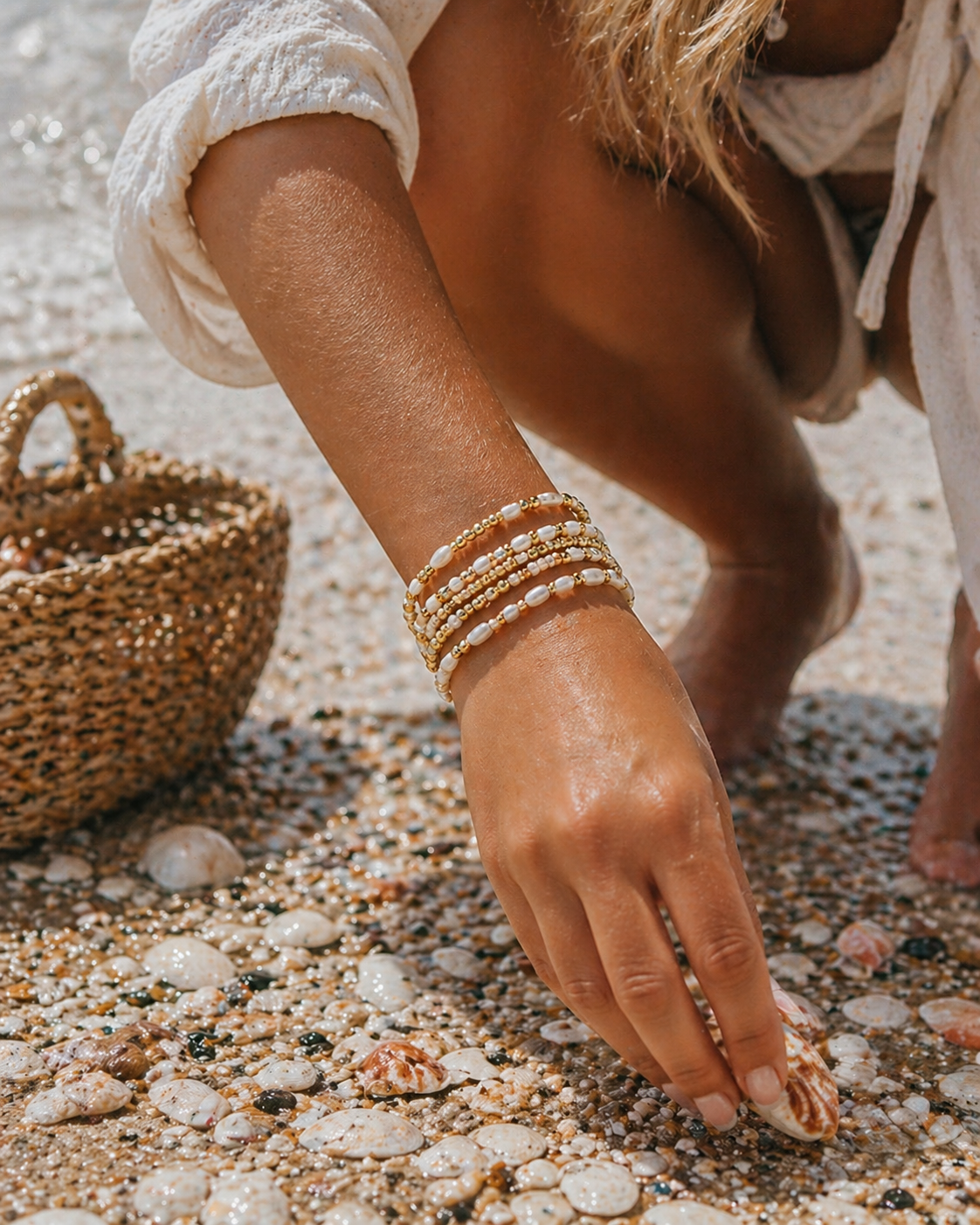 Gold Coast Pearl Bracelets