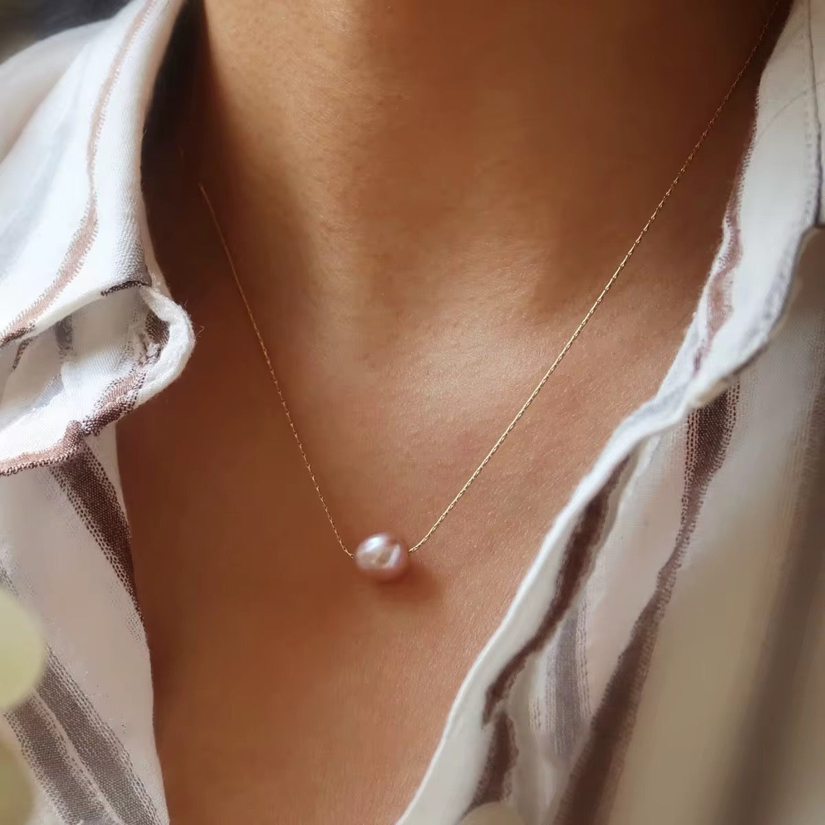 Sole' Luxe Pearl Necklace