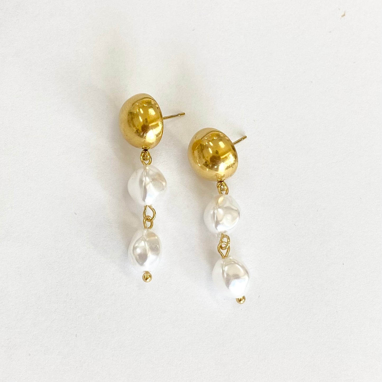 Coastal Pearl Drop Earrings