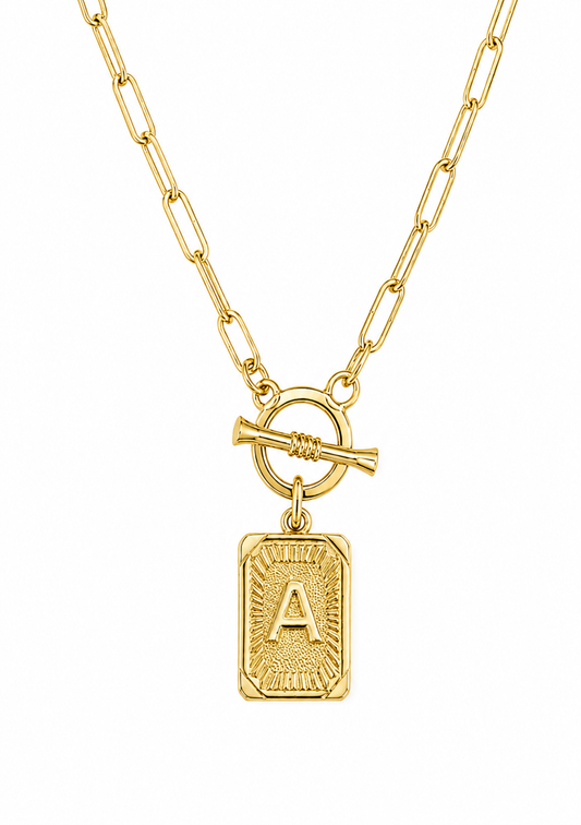 Initial Paperclip Necklace