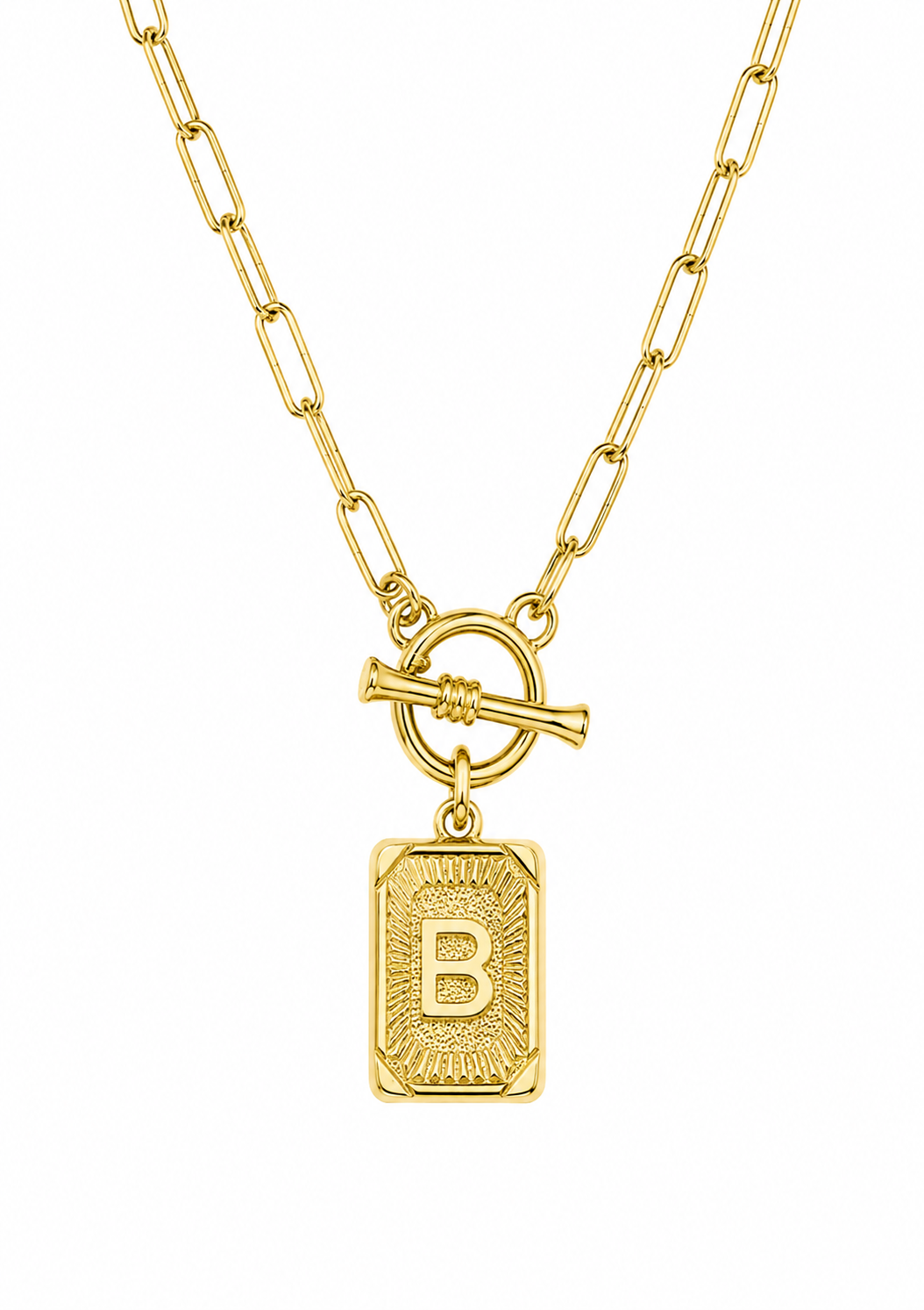 Initial Paperclip Necklace