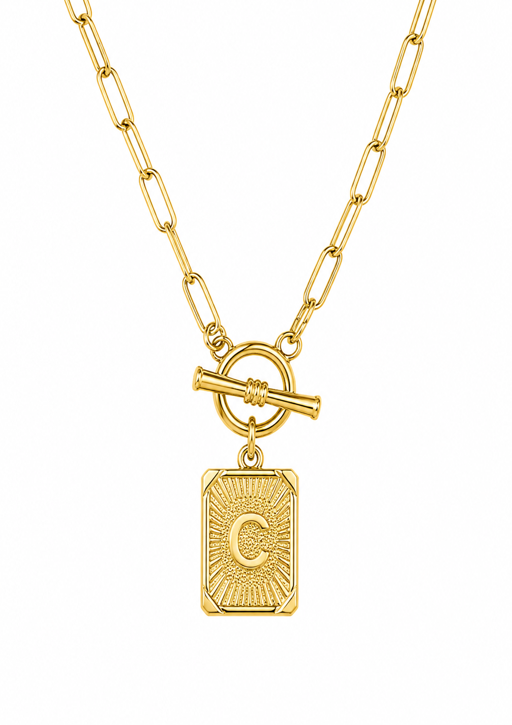 Initial Paperclip Necklace