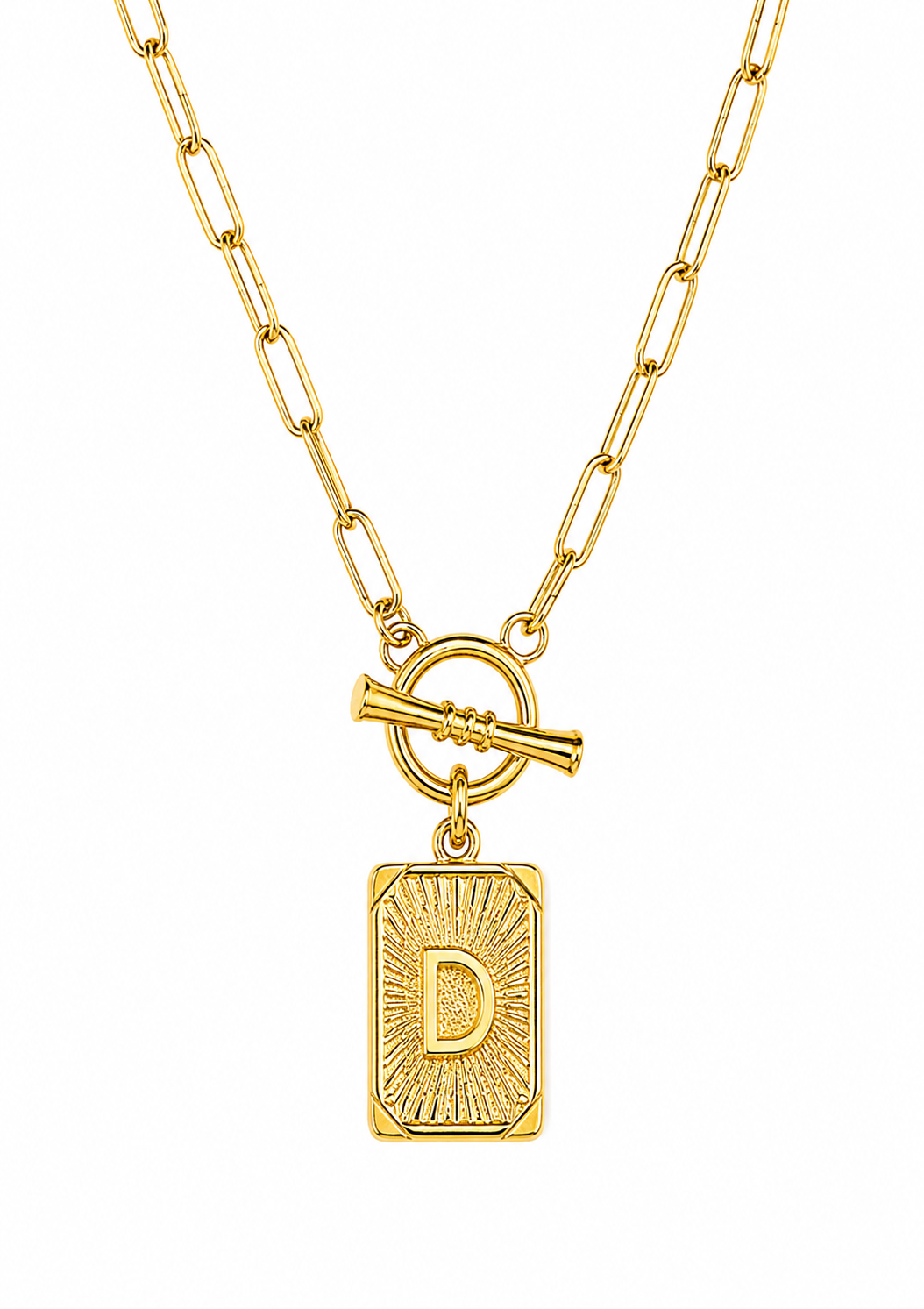 Initial Paperclip Necklace