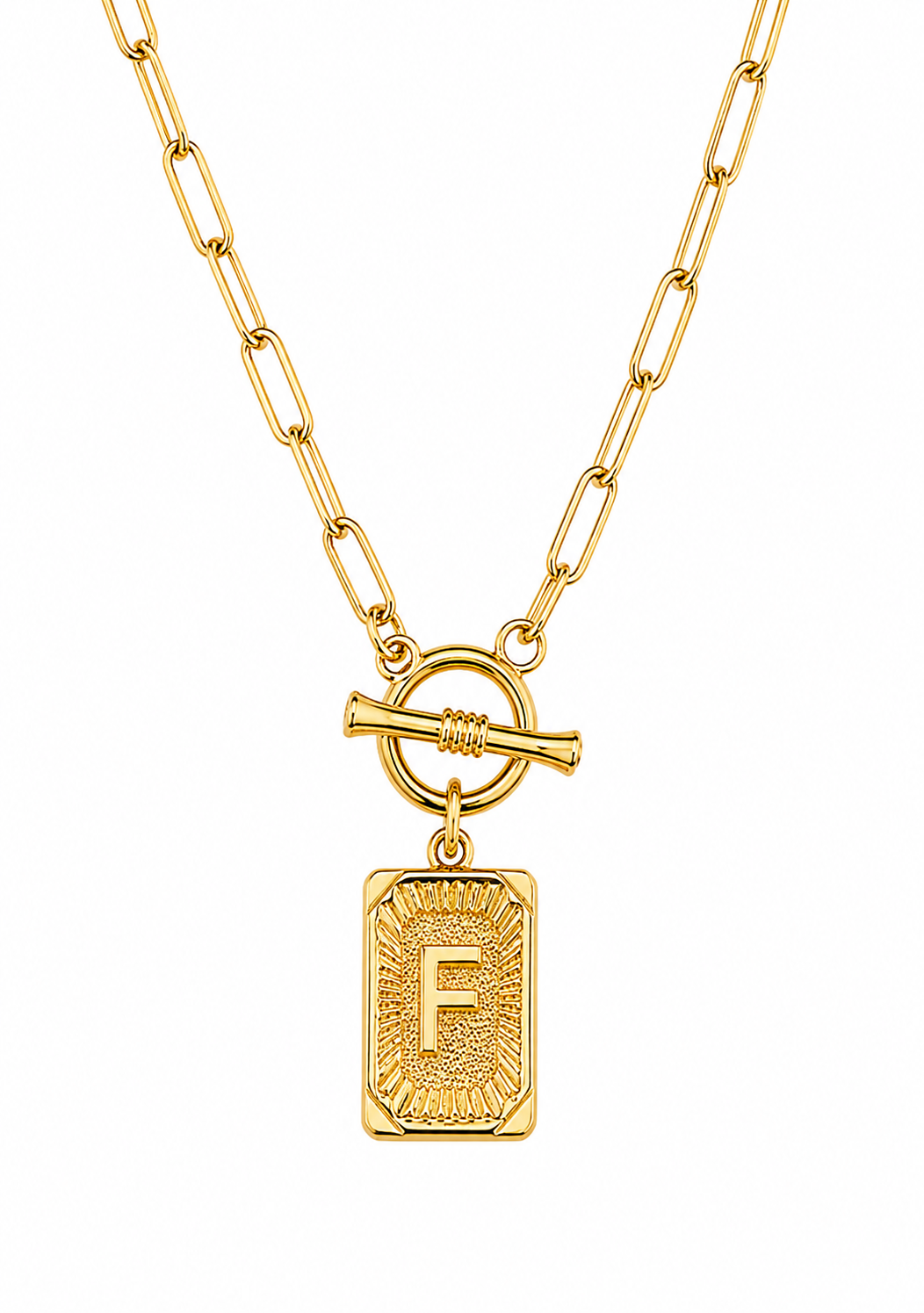 Initial Paperclip Necklace