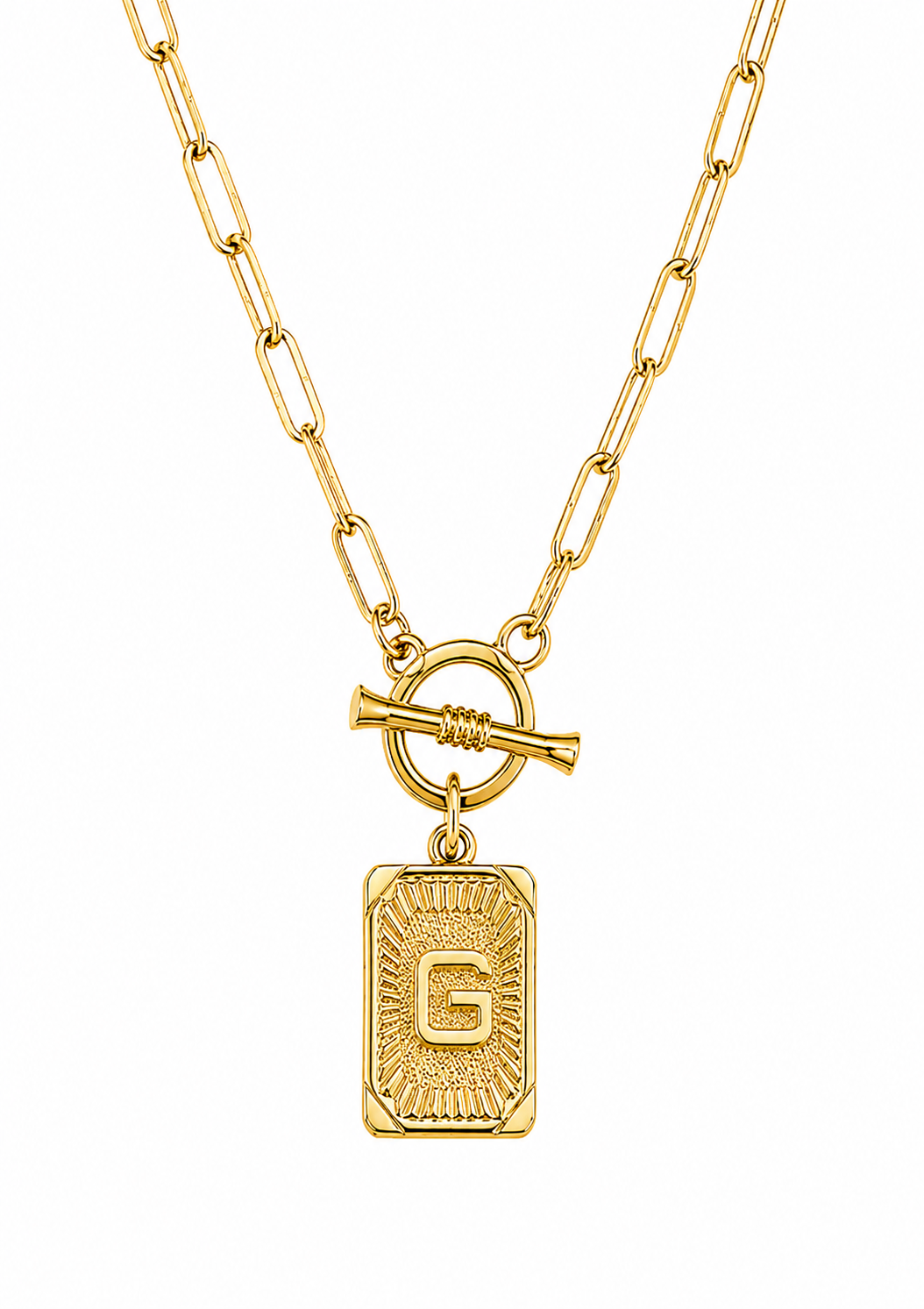 Initial Paperclip Necklace