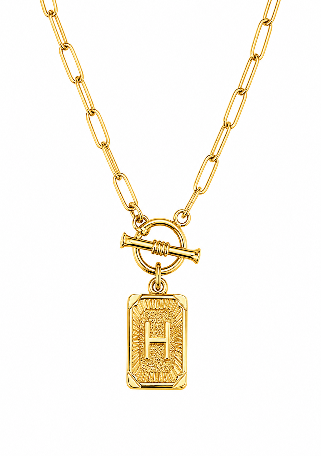 Initial Paperclip Necklace