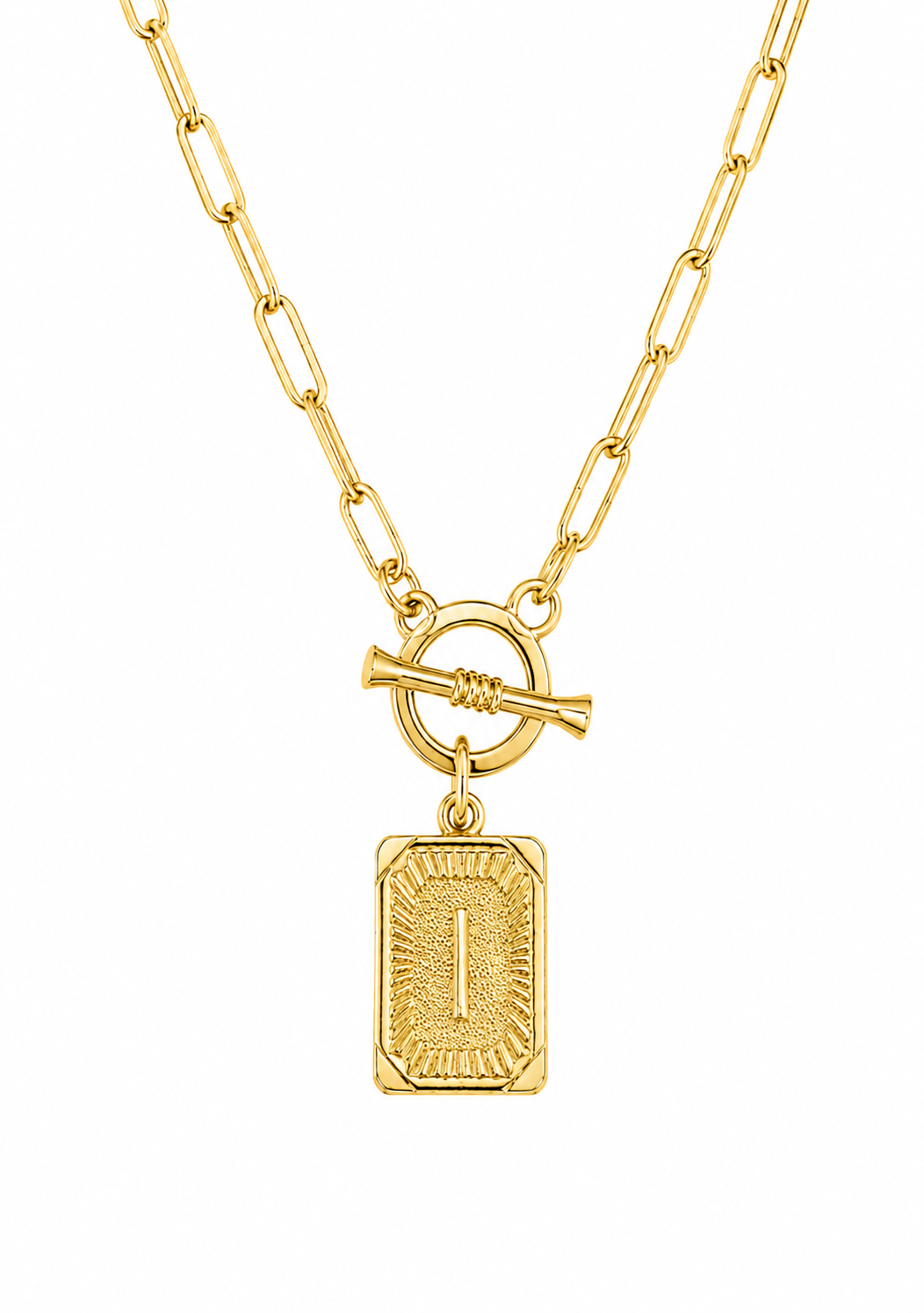 Initial Paperclip Necklace