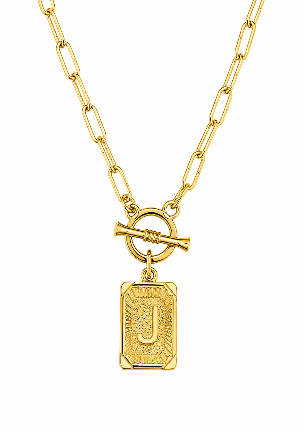Initial Paperclip Necklace