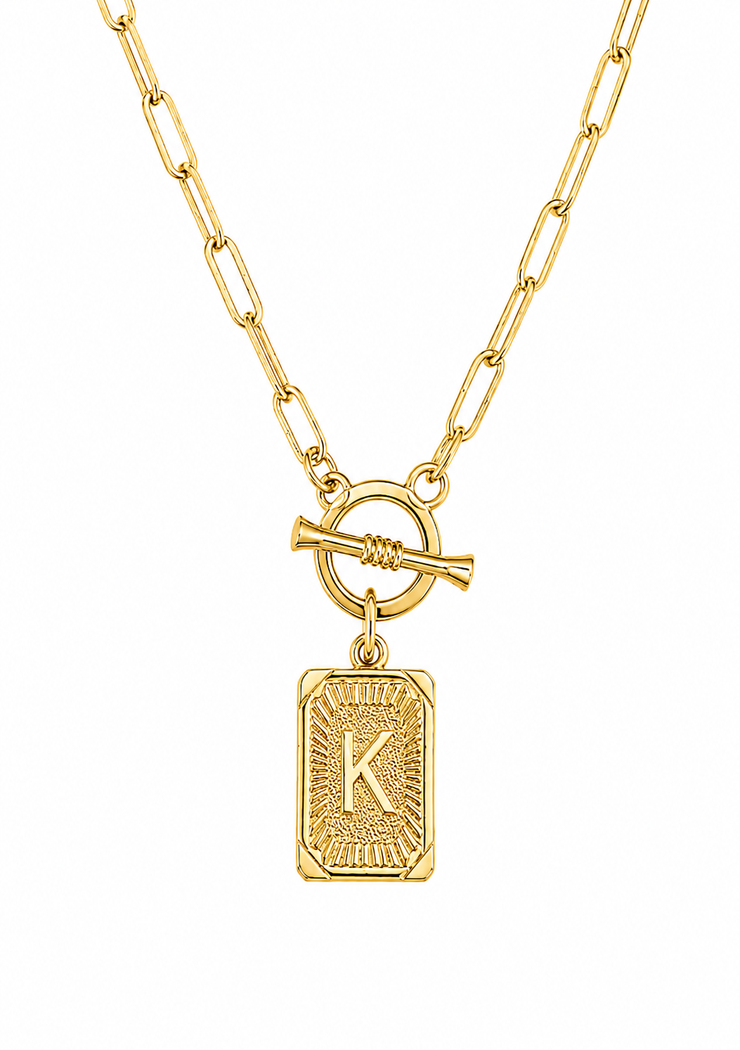 Initial Paperclip Necklace