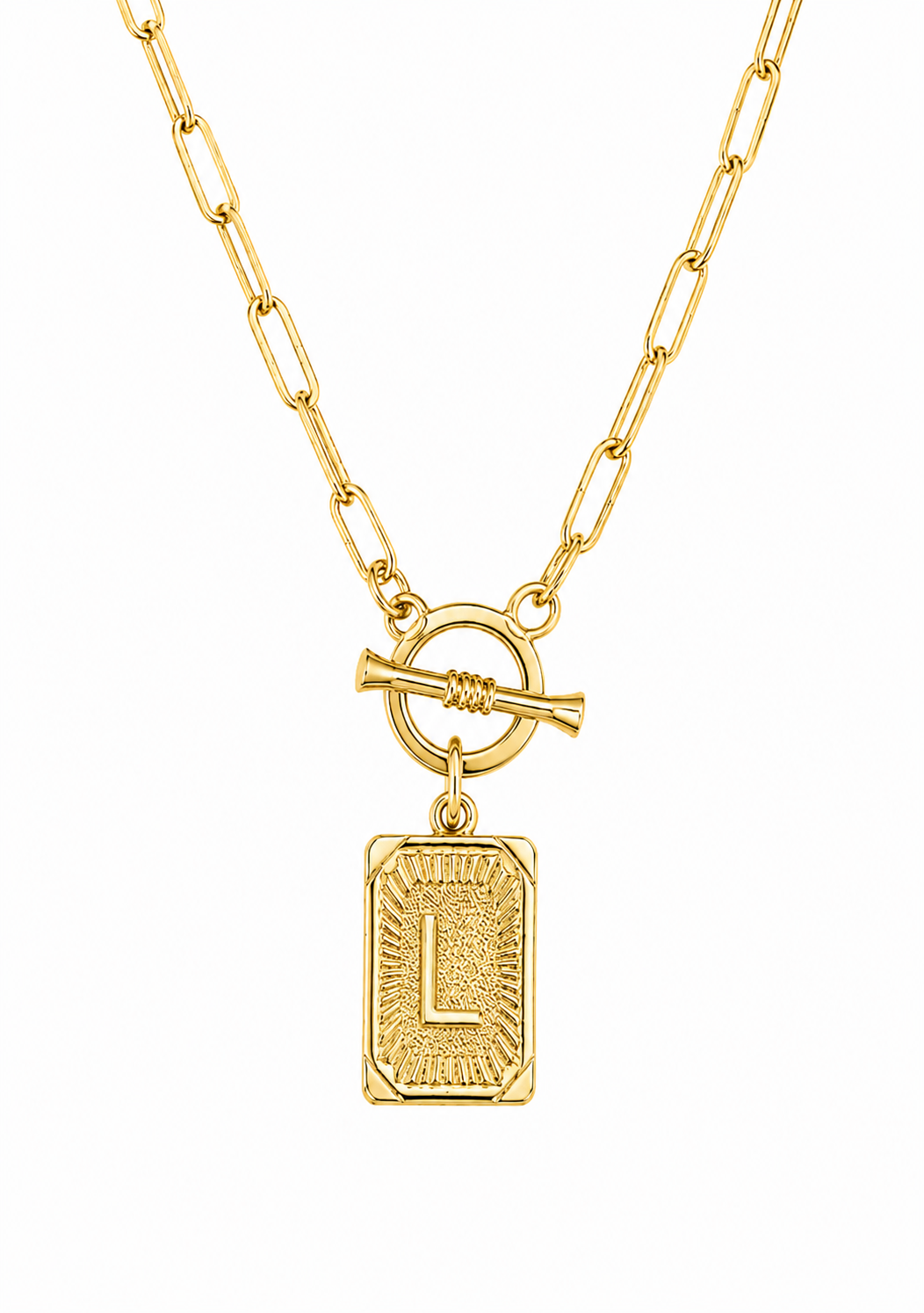Initial Paperclip Necklace