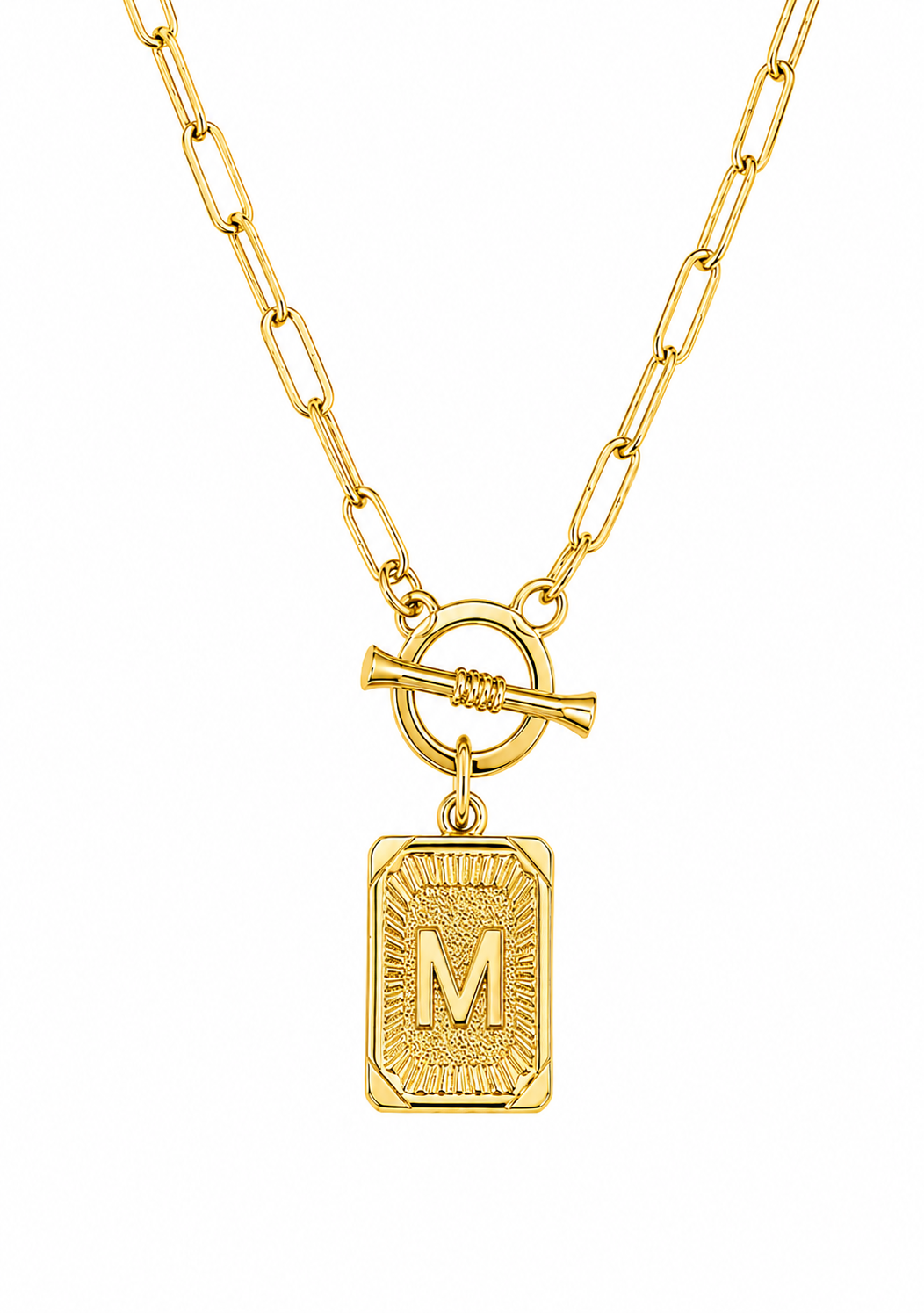 Initial Paperclip Necklace