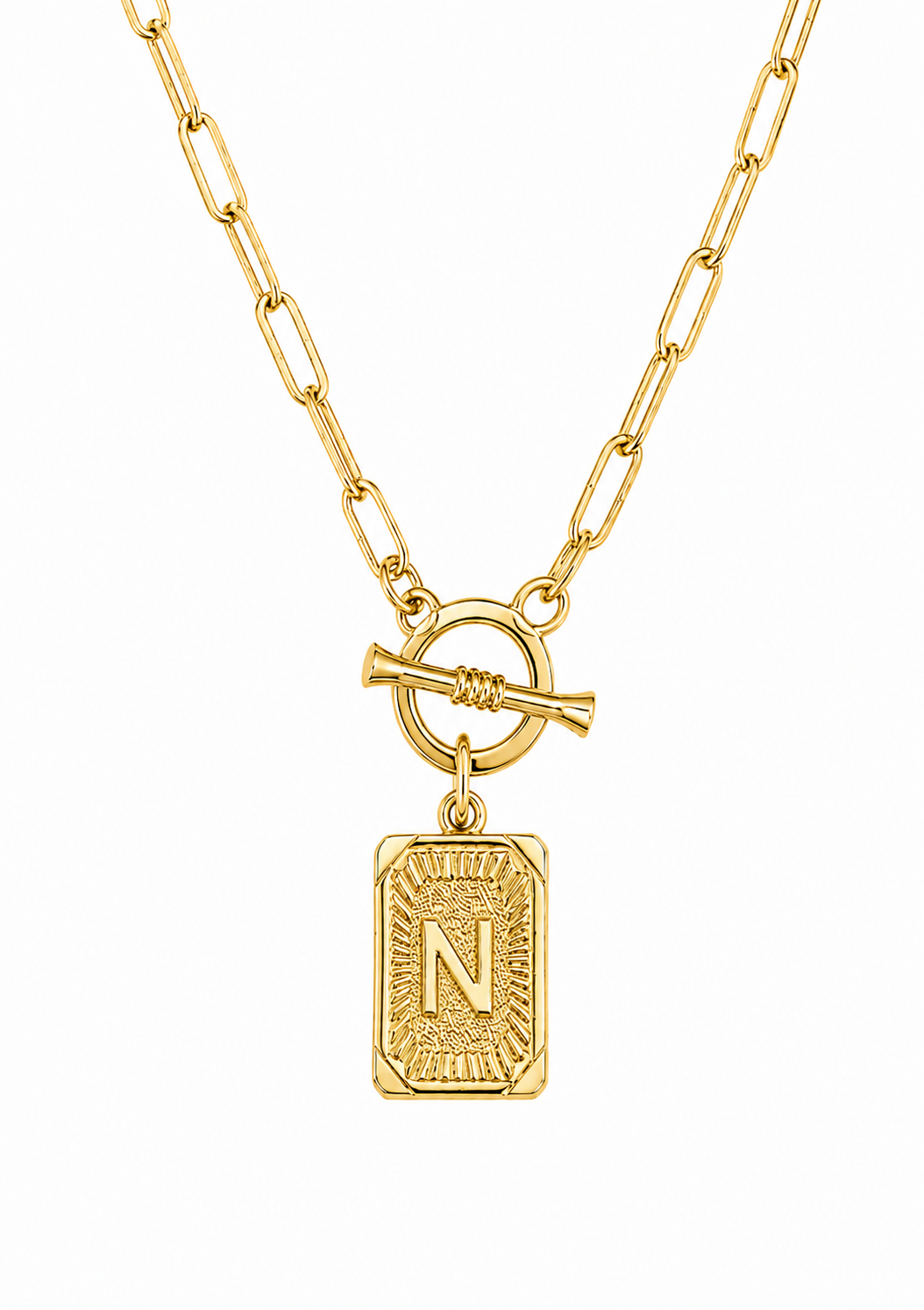 Initial Paperclip Necklace