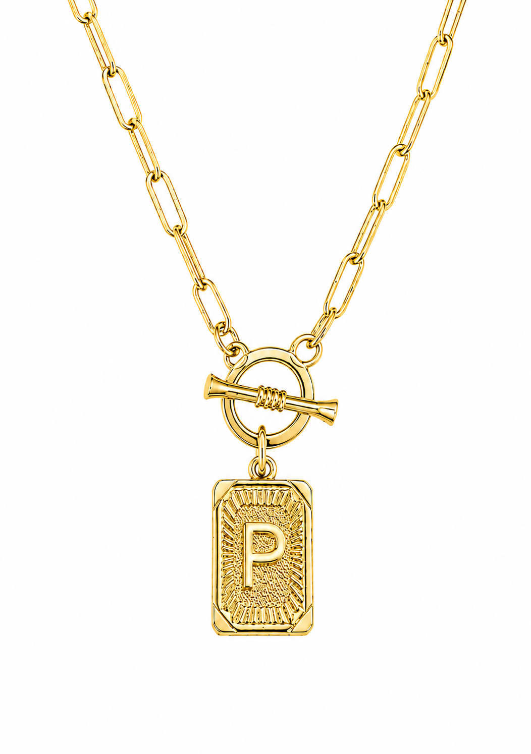 Initial Paperclip Necklace
