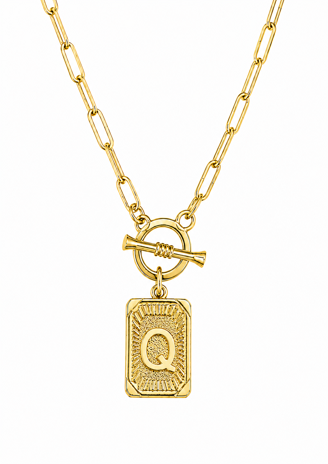 Initial Paperclip Necklace