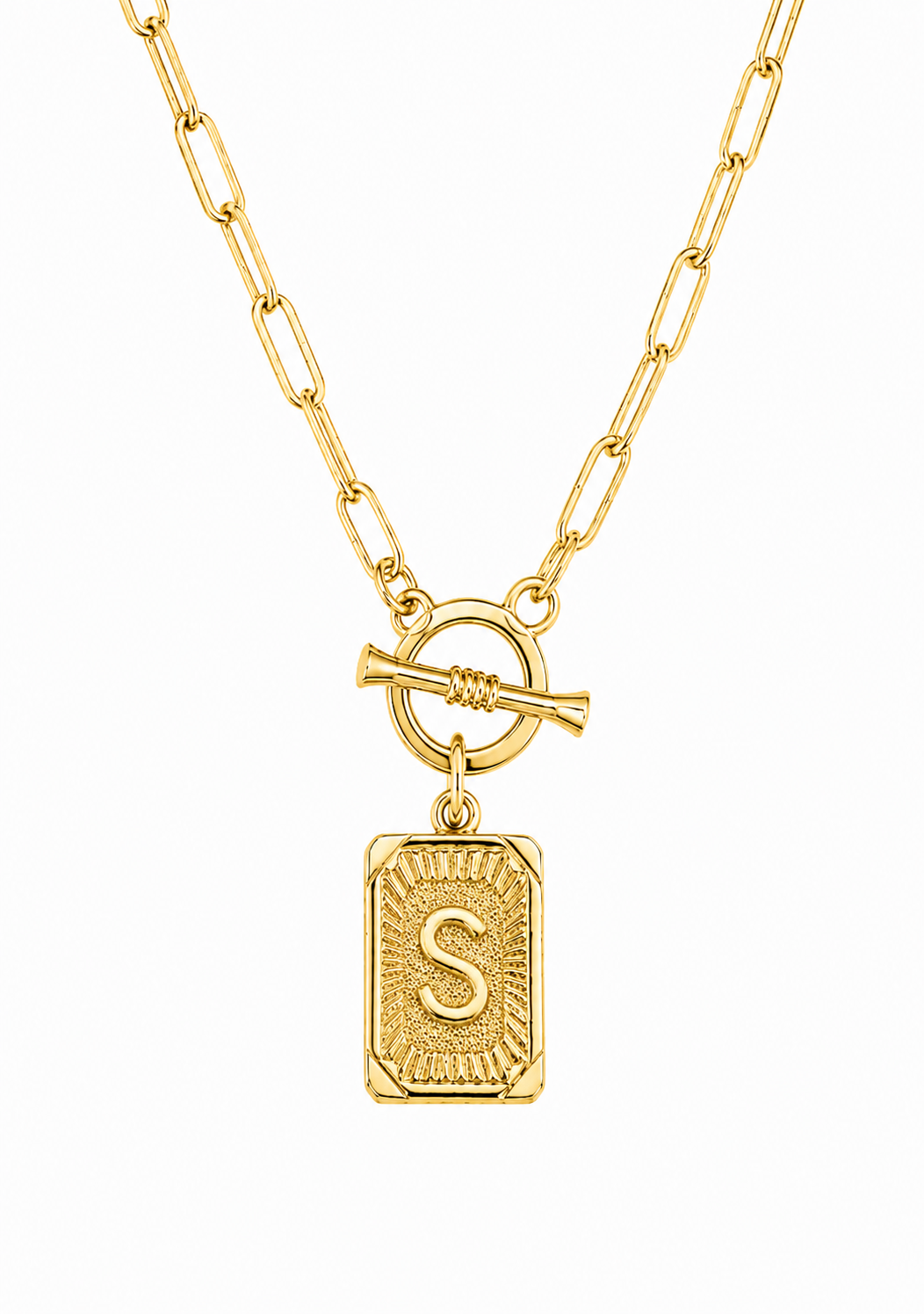 Initial Paperclip Necklace