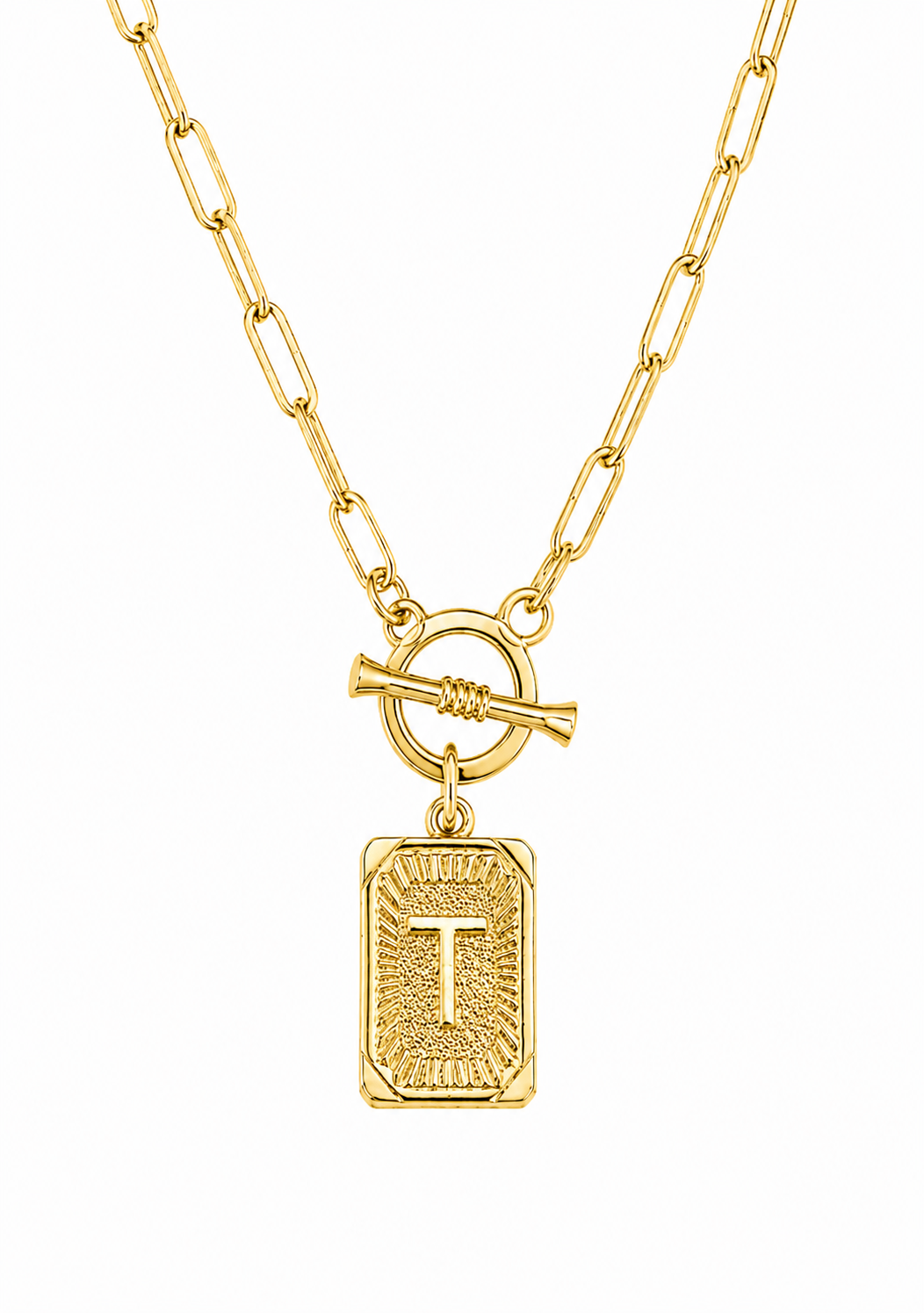 Initial Paperclip Necklace