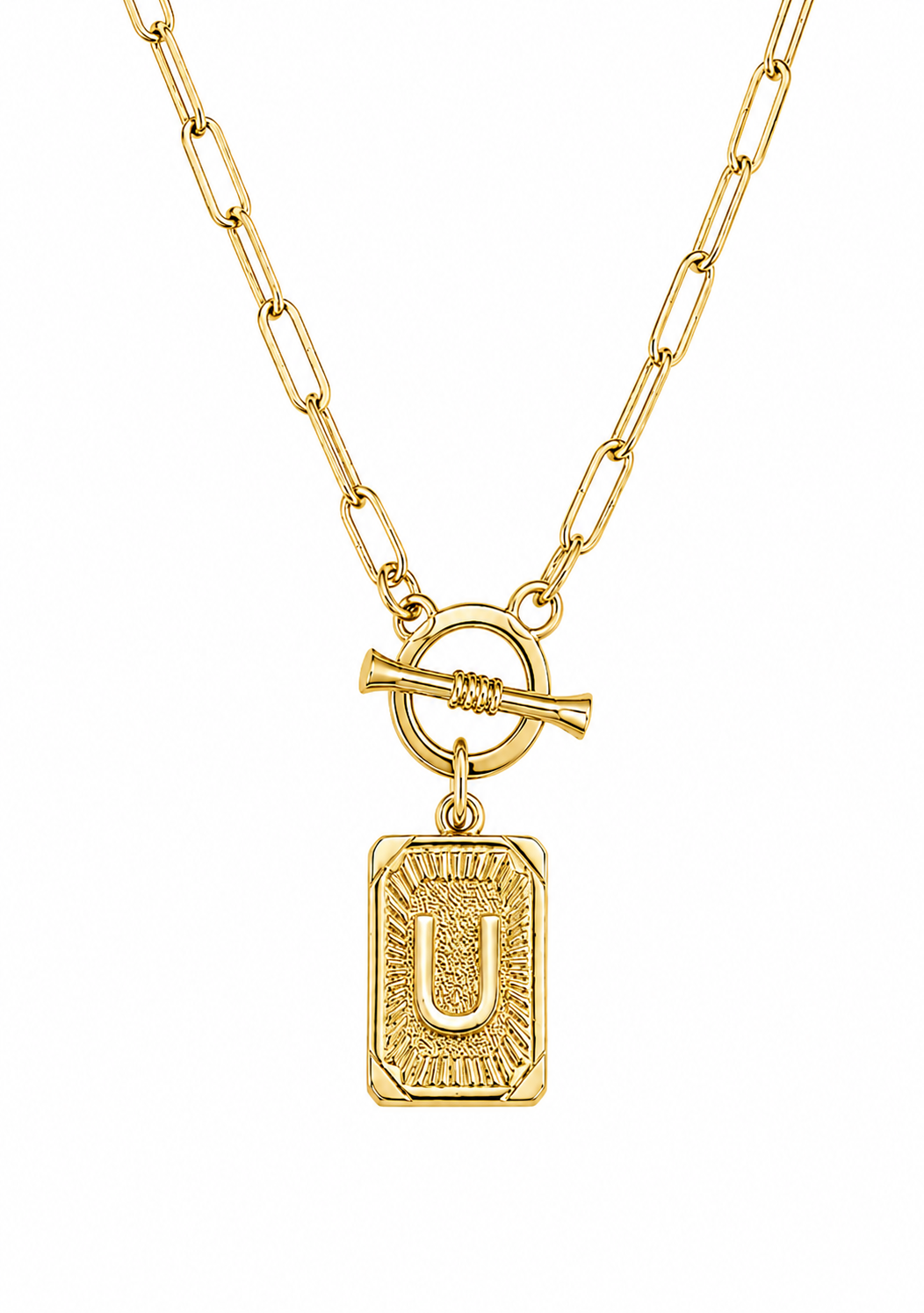 Initial Paperclip Necklace