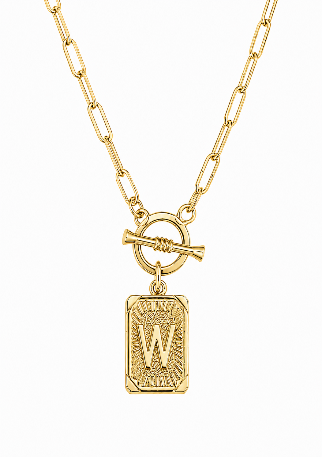 Initial Paperclip Necklace