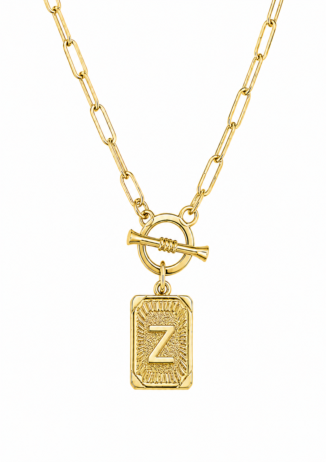 Initial Paperclip Necklace